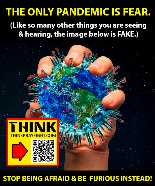 THE ONLY PANDEMIC IS FEAR.  STOP BEING AFRAID & BE  FURIOUS INSTEAD!